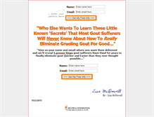 Tablet Screenshot of cure-gout-now.com